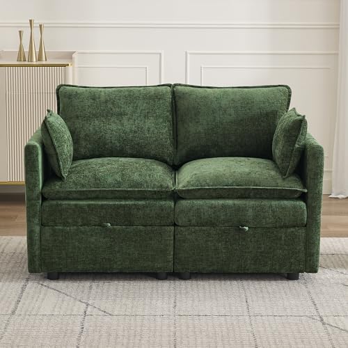 55" Cloud Modular Loveseat Sofa by Abbrevi