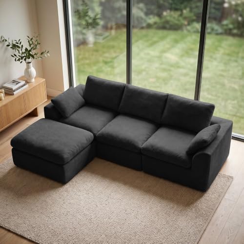 108" Cloud Sectional Couches for Living Room, Oversized Boneless Modular L by Unknown
