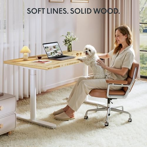 FLEXISPOT 60" x 30" Solid Bamboo Standing Desk - Image 3
