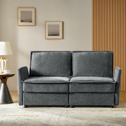 HULALA HOME Modern Chenille Loveseat Sofa by HULALAHOME