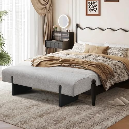 Zesthouse Solid Wooden Bench for Bedroom, Modern Accent Entryway Bench - Image 5