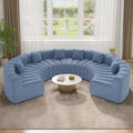 Luxanimarion Oversized Curved Cloud Couch, 6 Seater Modern Modular Sectional by Luxanimarion