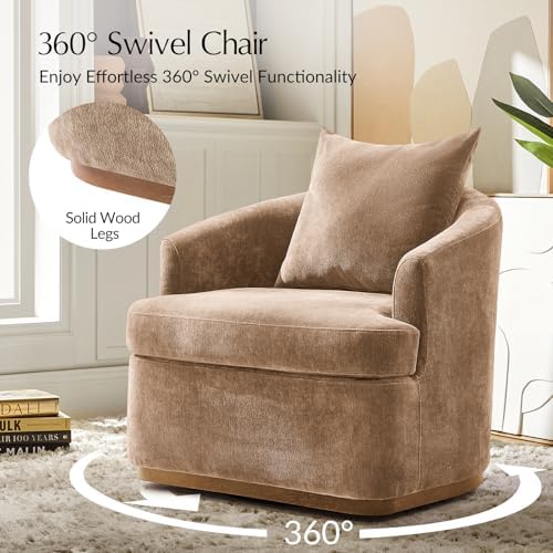 HULALA HOME Modern Swivel Accent Chair - Image 3