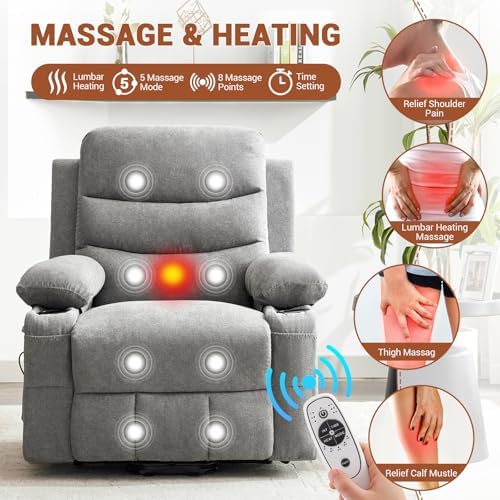 Garvee Oversized Power Lift Recliner Chair - Image 3