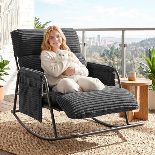 Oversized Corduroy Rocking Chair by PATAVOT