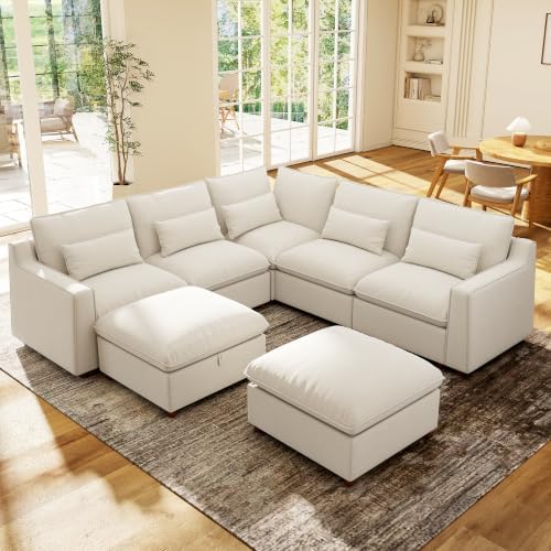Ihanherry 134" Oversized Modular Sectional Sofa by iHanHerry