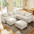 Ihanherry 134" Oversized Modular Sectional Sofa by iHanHerry