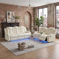 Power Reclining Leather Sofa Set – 2-Piece Home Theater Seating by DaydoSempli