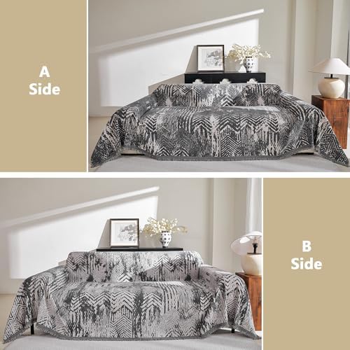 MEETSKY Couch Covers for Sofa, Couch Covers for Dogs, Modern Sofa Slipcover for - Image 2
