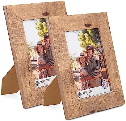 Rustic Barnwood Picture Frames 5x7 by WOODSIDEORBIS