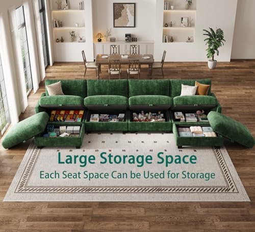 Modular Sectional Sofa, Oversized V-Shaped Couch - Image 4