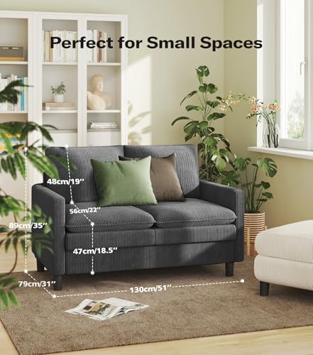 Welzona 3-Layers Cloud Loveseat Sofa, Small Sofa - Image 2