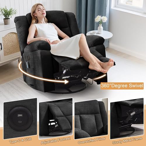 Korser Rocker Recliner, Glider Recliner Chairs - Image 5