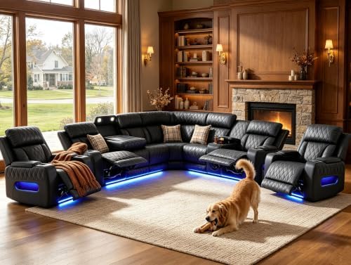 Power Reclining Sectional Sofa by PonlivingFurniture