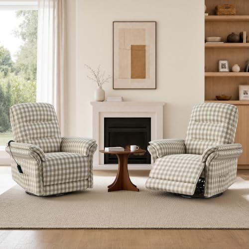 KISLOT Swivel Power Recliner Chair, Hand Remote - Image 3