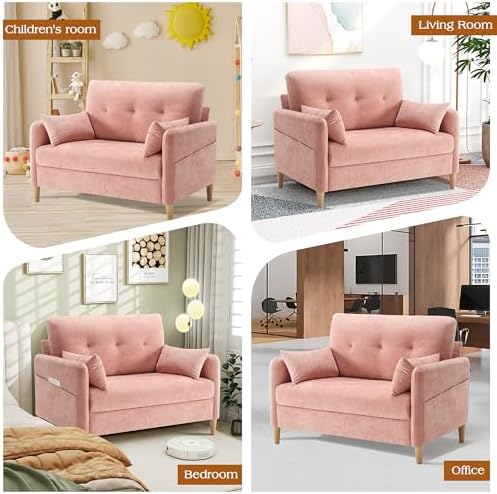 Hanherry Loveseat Sofa, 44” Small Couch - Image 4