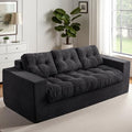 MAXYOYO Loveseat Sofa Couch, Upholstered Bean Bag Chair Cloud Seat by MAXYOYO