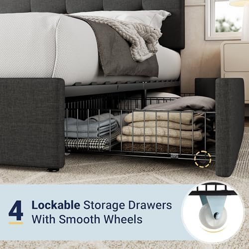 Allewie King Size Storage Bed Frame - Image 5