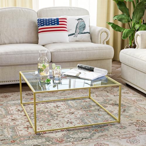 Glass Coffee Table Modern Center Table, Minimalist Coffee Table Sofa Side Tea - Image 3