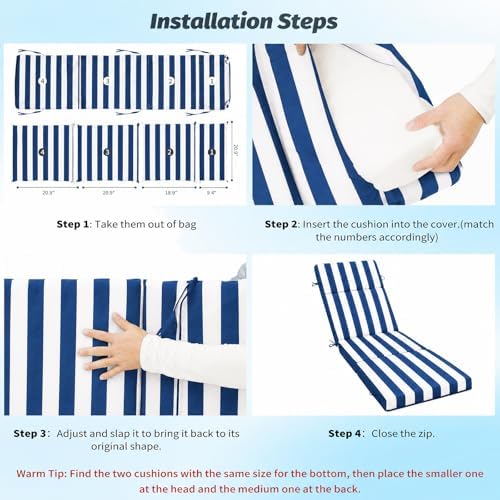 Outdoor Chaise Lounge Cushions - Image 7
