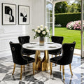 45” Round Dining Table Set For 4, Kitchen Table by Unknown