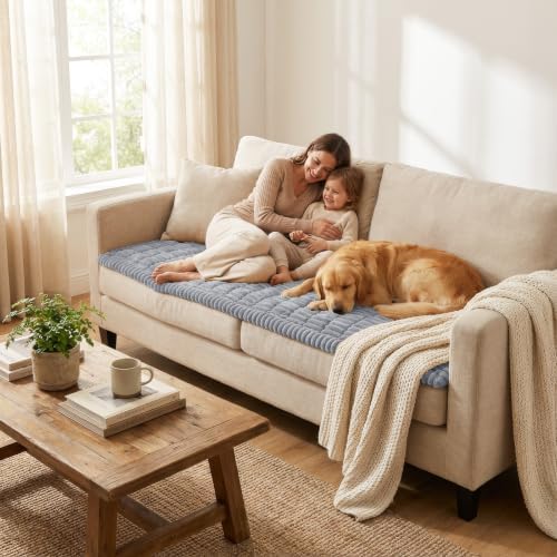 Smiry Couch Cover for Dogs, Non Slip Washable Sofa Protector for Pets - Image 6