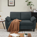 57" Loveseat Sofa, Modern Linen Comfy Love Seat by Chireca
