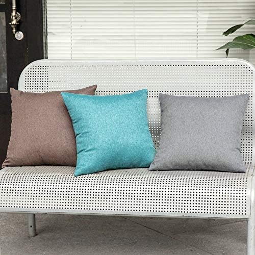 MIULEE Decorative Outdoor Pillow Covers Waterproof 16x16 Turquoise - Image 5