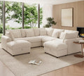 WorthFurni 107” Cloud Sectional Couches by WorthFurni