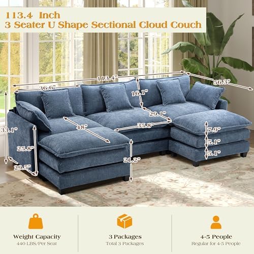 Hanherry Modular Sectional Sofa, Cloud Couch - Image 2