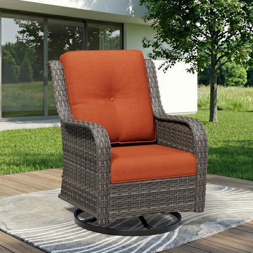 Outdoor Swivel Rocker Patio Chair by Gardenbee