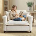 46.9" Chenille Upholstered Accent Chair Wide Seat by ERYE