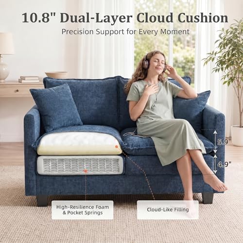 2-Seater Cloud-Like Loveseat Sofa - Image 3