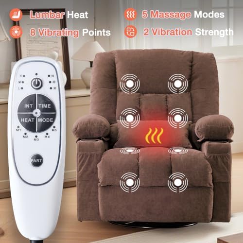 MAHOMICO Recliner Chair with Cup Holders - Image 6