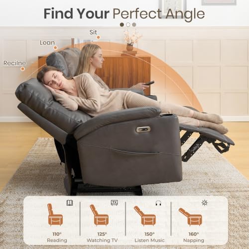Power Recliner Loveseat, Electric Reclining Sofa - Image 3