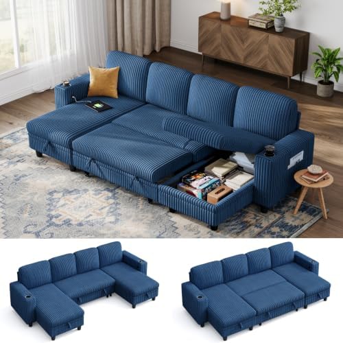 LINSY HOME Sectional Sleeper Sofa by LINSYHOME