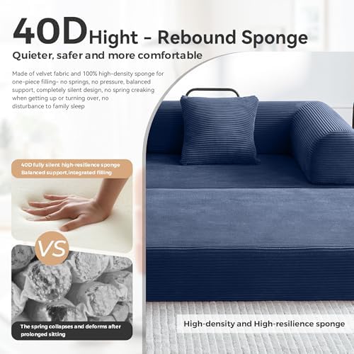 79" Convertible Sofa Bed, Boneless Couch - Image 7
