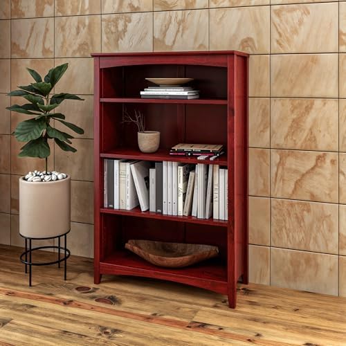 Camaflexi Shaker Style 4 Shelf Bookcase/Solid Wood / 48" High/Adjustable - Image 4