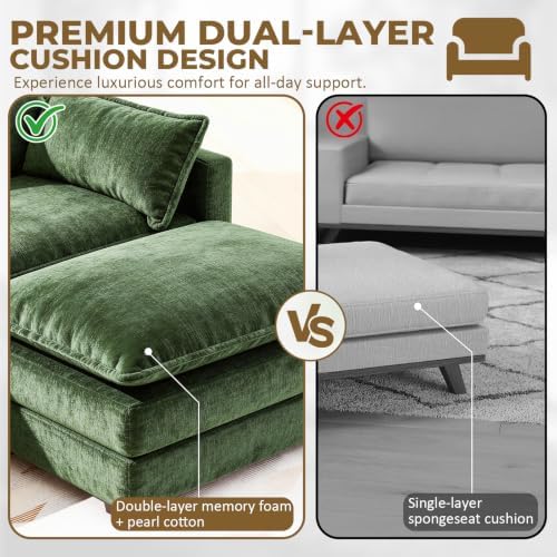 LEVELEVE 146" U-Shape Modular Sofa - Image 4