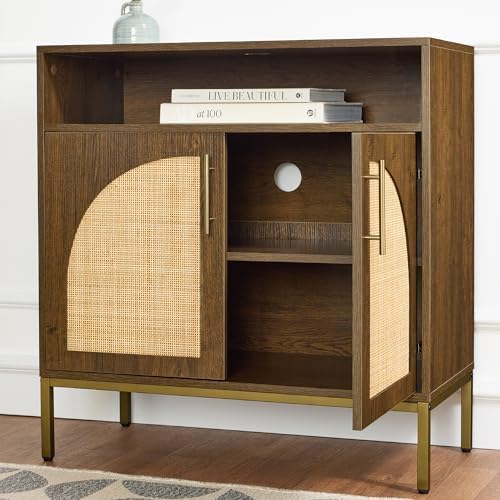 Best Choice Products Rattan Sideboard Buffet Cabinet, Entryway Table, Accent - Image 5