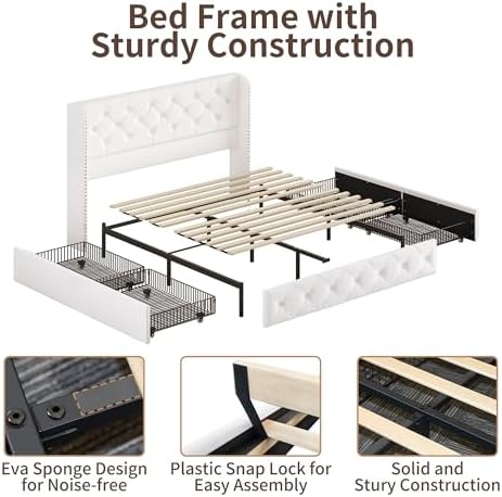 BRELTAM Queen Size Bed Frame - Image 4
