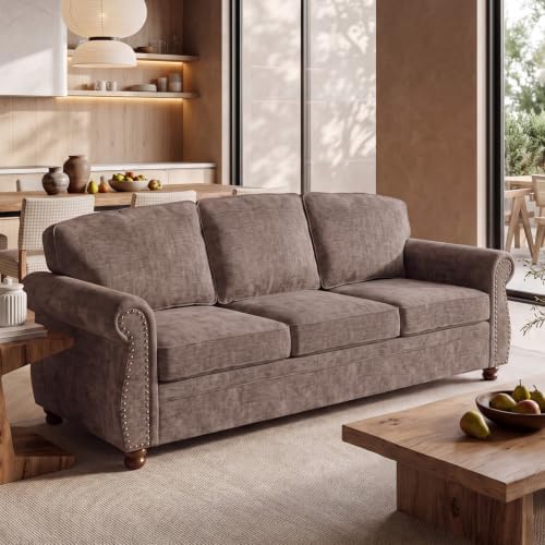 Traditional Chenille Couch Sofas by LANDASSYHOME