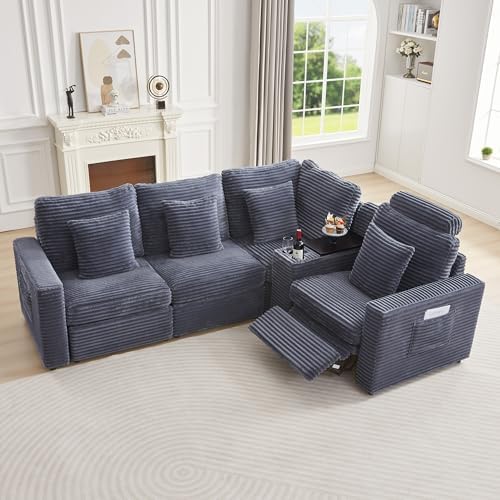 RARZOE Oversized Modular Sectional Sofa, 4-Seater L-Shaped by RARZOE