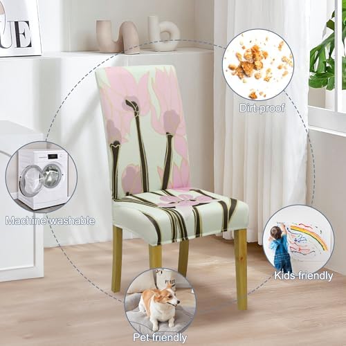 Dining Chair Covers, Stretch Seat Covers, Washable Furniture Protector - Image 6