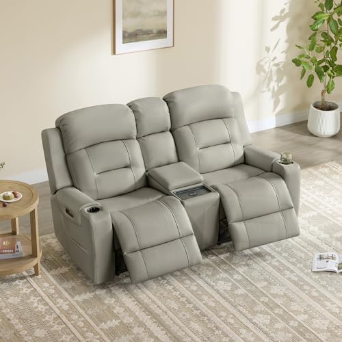 Watson & Whitely Genuine Leather Power Reclining Sofa & Loveseat Set - Image 3