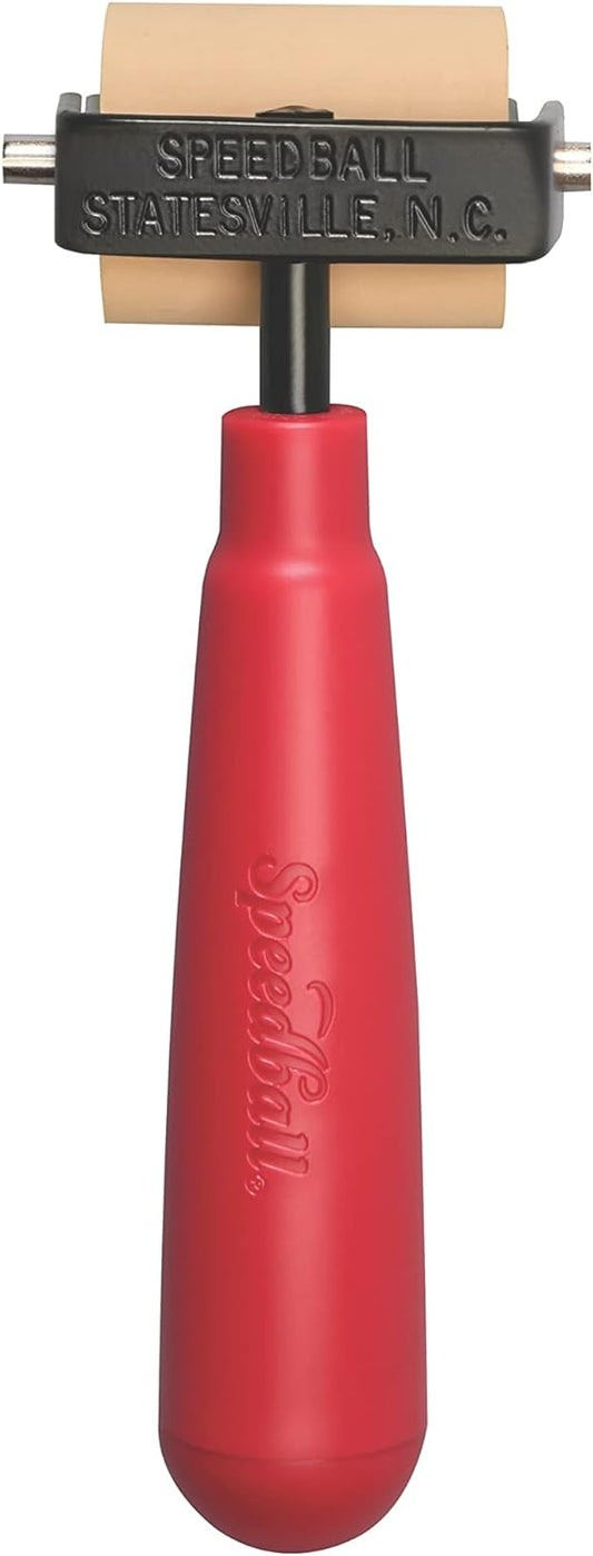 Speedball Soft Rubber Brayer, 1.5-Inch - Roller For Printmaking, Gel & Block Printing and Crafting - Made in USA