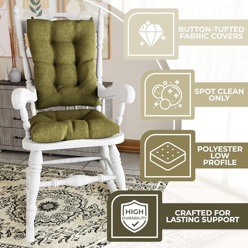 Klear Vu The Gripper Non-Slip Rocking Chair Cushion Set - Image 3