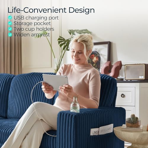LINSY HOME Sectional Sleeper Sofa Couch - Image 6