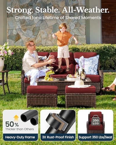 HILLGA 10-Piece Luxury Patio Furniture Set - Image 6