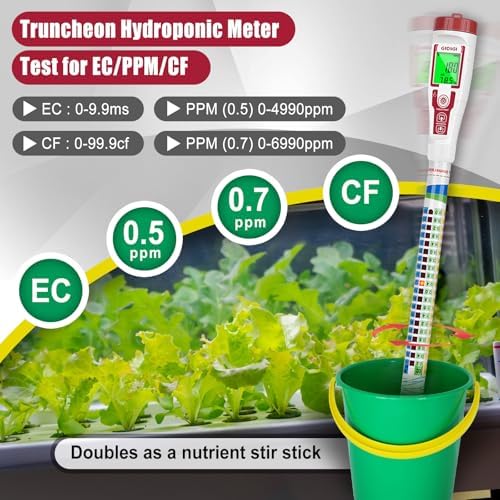 EC PPM Meter Hydroponic Nutrient Meter 14in Long Probe - Image 4